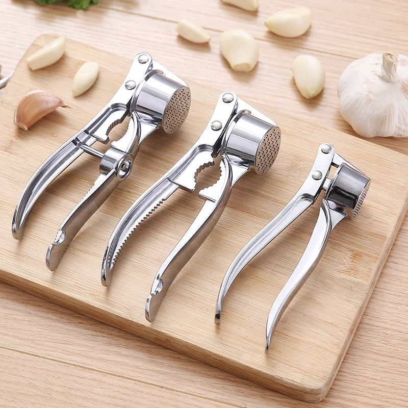 Kitchen Stainless Steel Garlic Smasher Squeezer Manual Press Grinding Tool Kitchen Accessories Kitchen Gadgets and Accessories