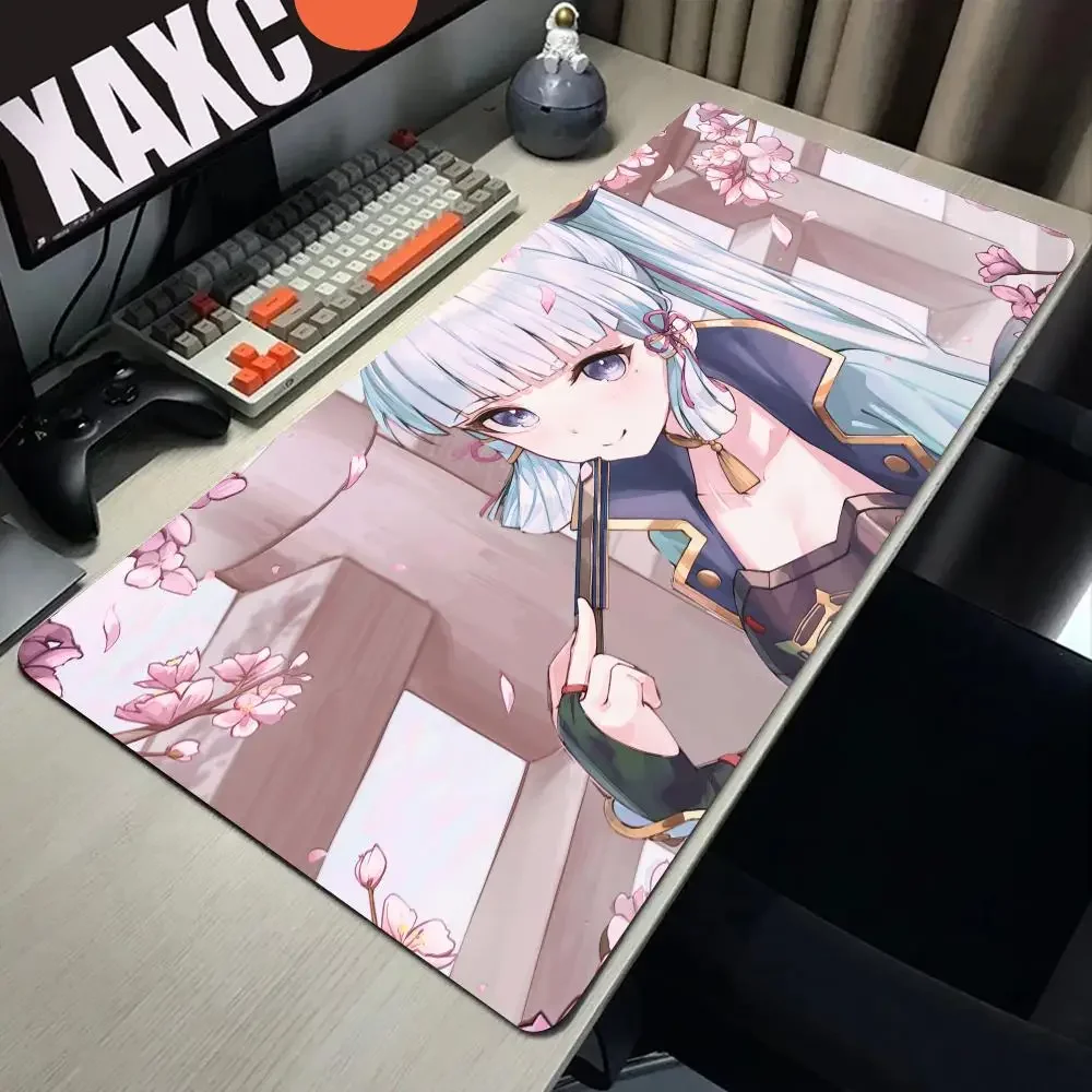 Kamisato Ayaka Mouse Pad Genshin Impact Mousepad Genshin Keyboard Pad Ayaka Padding Computer Pad PC Gaming Accessories Desk Mat