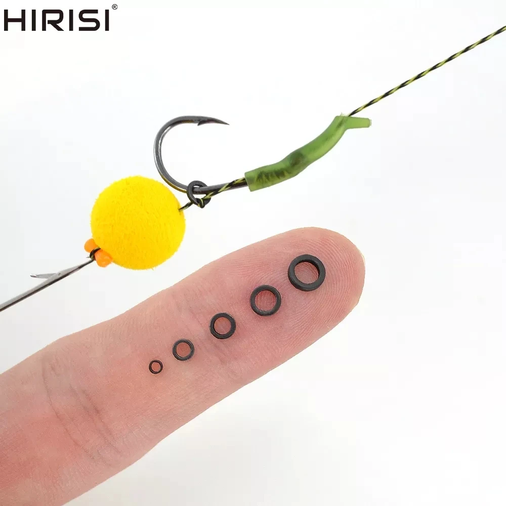 60 Stück Karpfenangeln runde Rig-Ringe für Hakenverbindungs-O-Ringe 2,0 mm 3,1 mm 3,7 mm 4,4 mm 5,1 mm Image