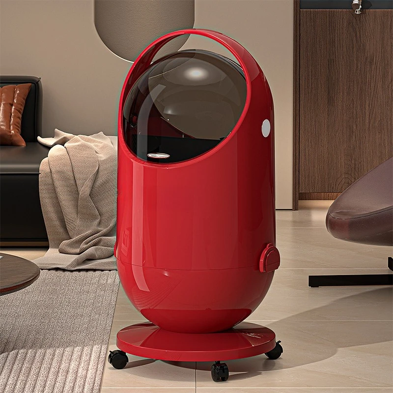 Rad Mülleimer Große Abfall Behälter Küche Lebensmittel Rückstände Lagerung Wurf Bin Haushalt Luxus Touch Mobile Papierkorb Container Image