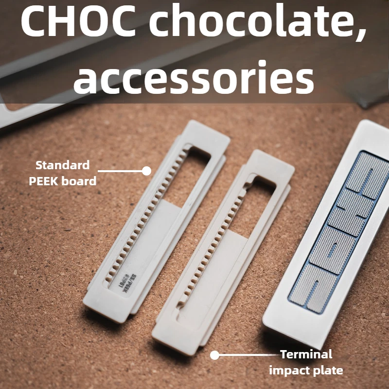 LAUTIE Chocolate CHOC Push Card Zubehör Peek Liner End Impact Version Double Bead Groove Fingertip Push Card Zubehör Image