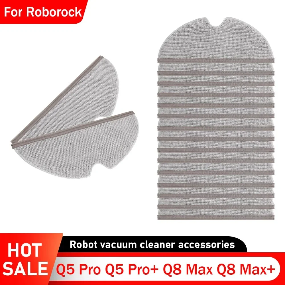 Mopp-Ersatz für Xiaomi Roborock Q5 Pro Q5 Pro+ Q8 Max Q8 Max+ Staubsaugerzubehör Waschbare Wischtücher Teile Image