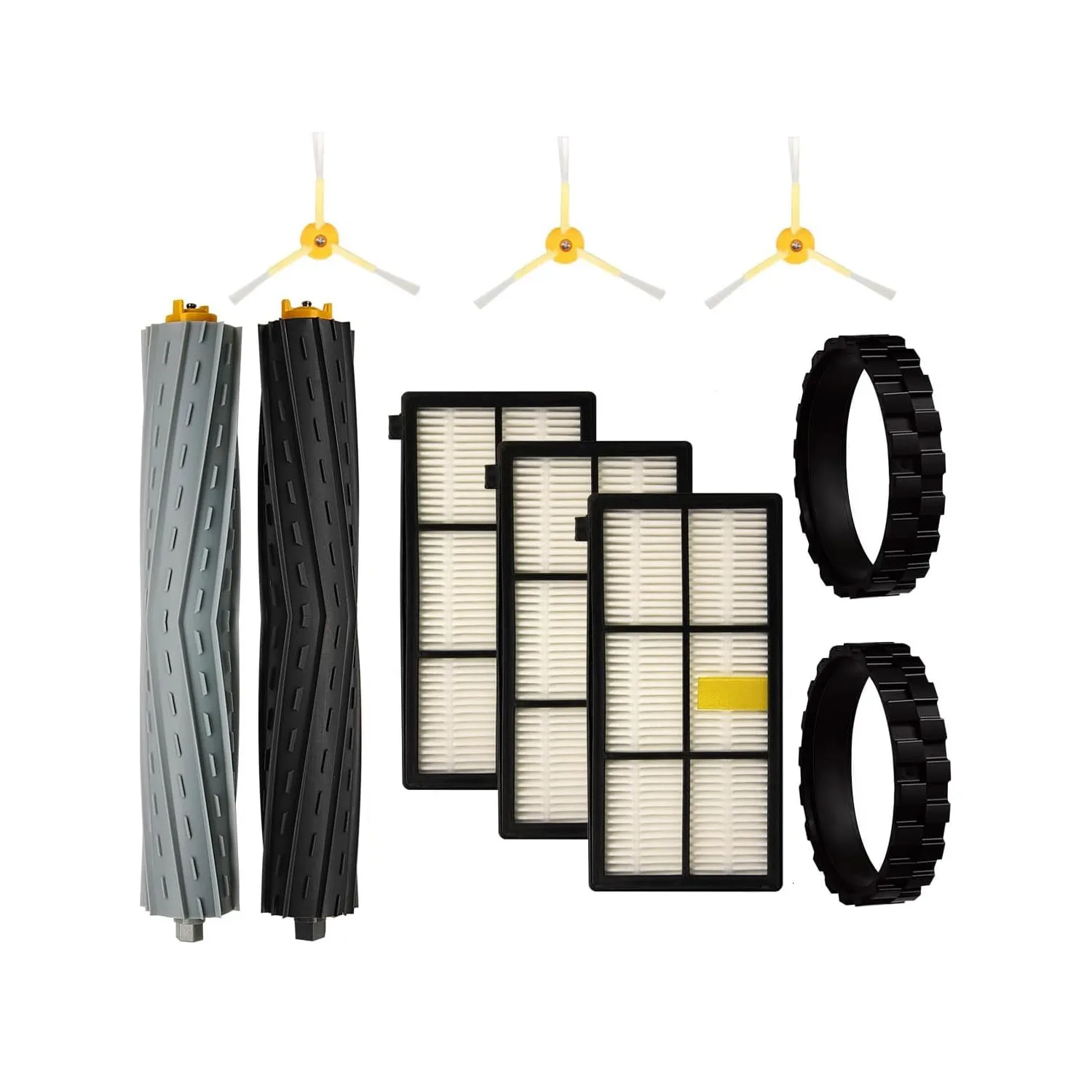 Zubehör für iRobot Roomba 800 900 Serie 805 860 890 870 871 880 960 980 981 985 Reifen Radlaufseitenbürste Hauptwalze B Image