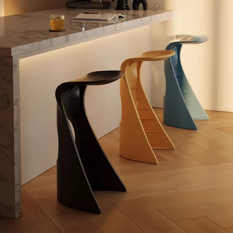 Nordic Bar Stuhl Moderne Kunststoff Wohnzimmer Möbel Stühle Höhe Innen Zubehör Bar Stuhl Kreative Eleganz Kunst Stühle