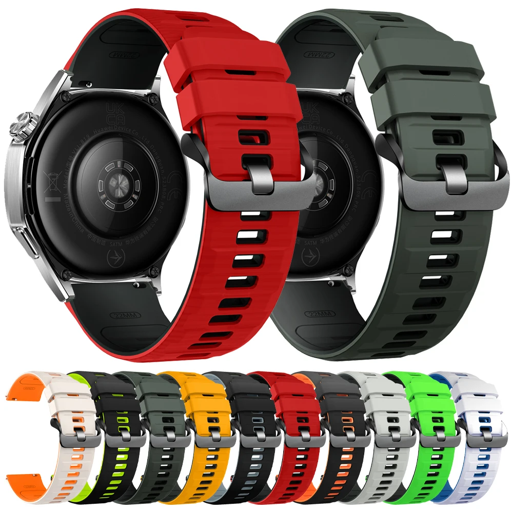 22mm Ersatz Silikon Armband Für Huami Amazfit Balance 2 Uhr Band Für Amazfit GTR 4 3 Pro 2 2E 47mm Bip 6 5 Handgelenk Armband Image