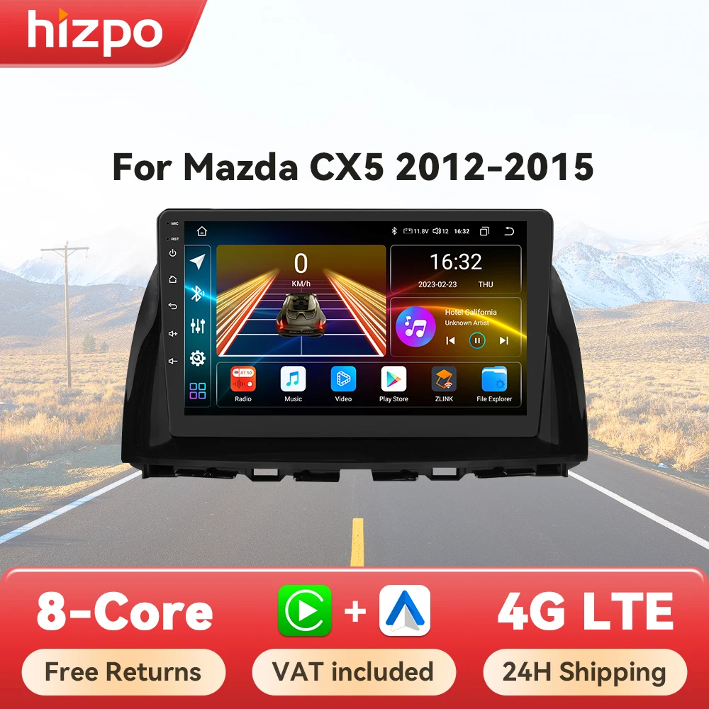 Hizpo 8Core Stereo Für Mazda CX5 CX-5 CX 5 2012-2015 2 din Android Auto Auto Radio Multimedia audio CarPlay GPS 4G WIFI DSP RDS