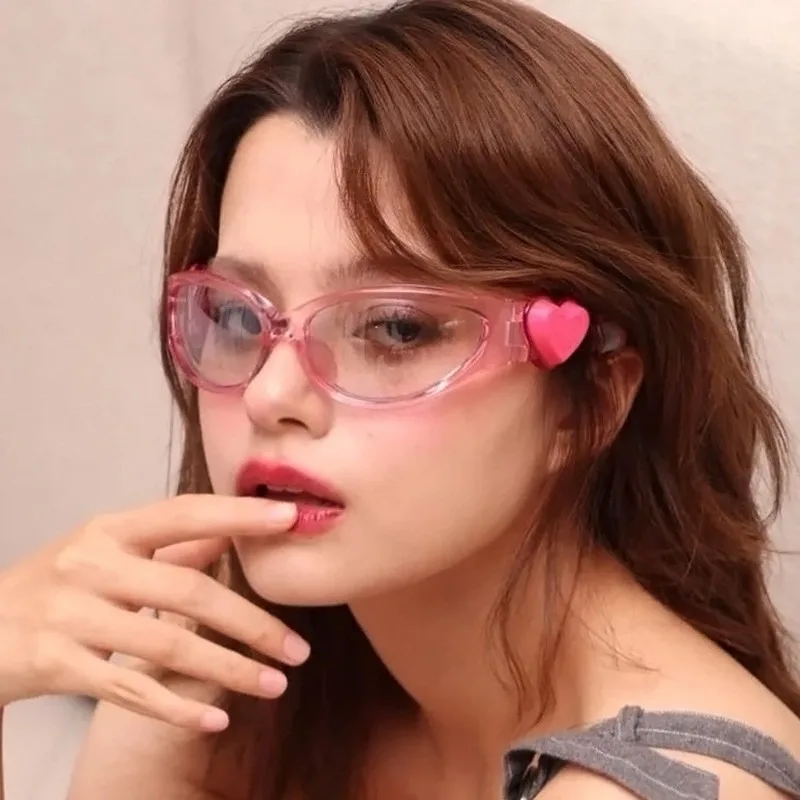 Ovale Y2K-Sonnenbrille für Damen, lustig, Vintage, 2025, Brillen, Damenmode, Persönlichkeit, Sonnenbrille, weiblich, Lentes Image