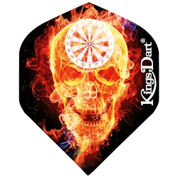 Kings Dart Dart Flights "HD 100", Burning Skull Image