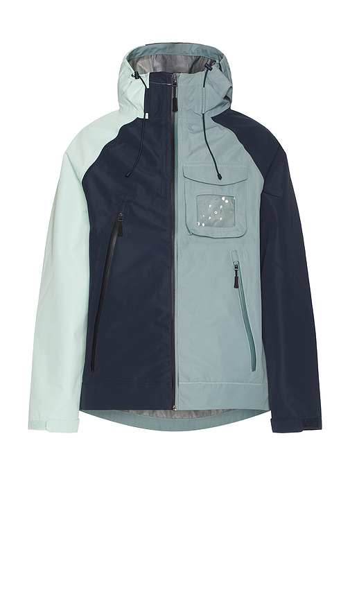 Pop Trading Company Oracle Hooded Jacket in Blue. - size XL/1X (also in L, M, S)