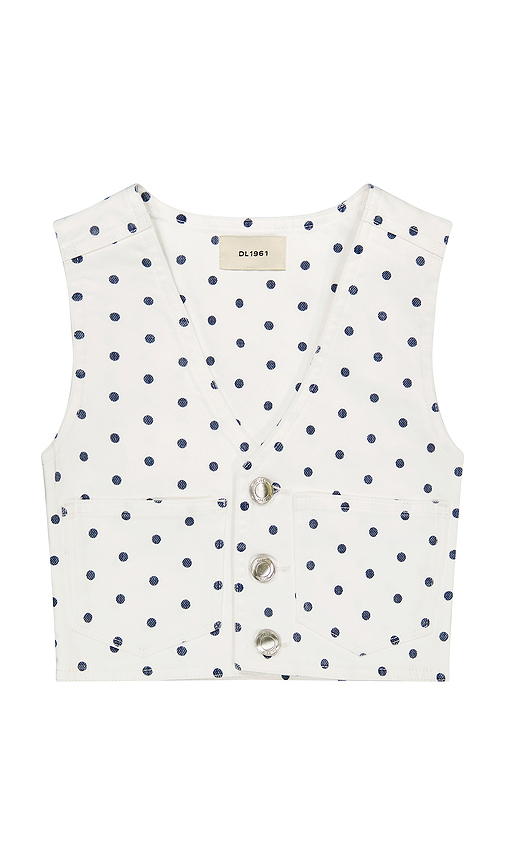 DL1961 Zizi Toddler Vest in White. - size 2/3 (also in 4/5, 6/7)