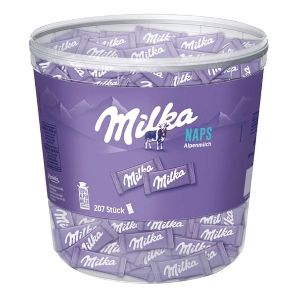 Milka Kleine Schokoladentafeln »Naps« 207 Portionen 1kg Image