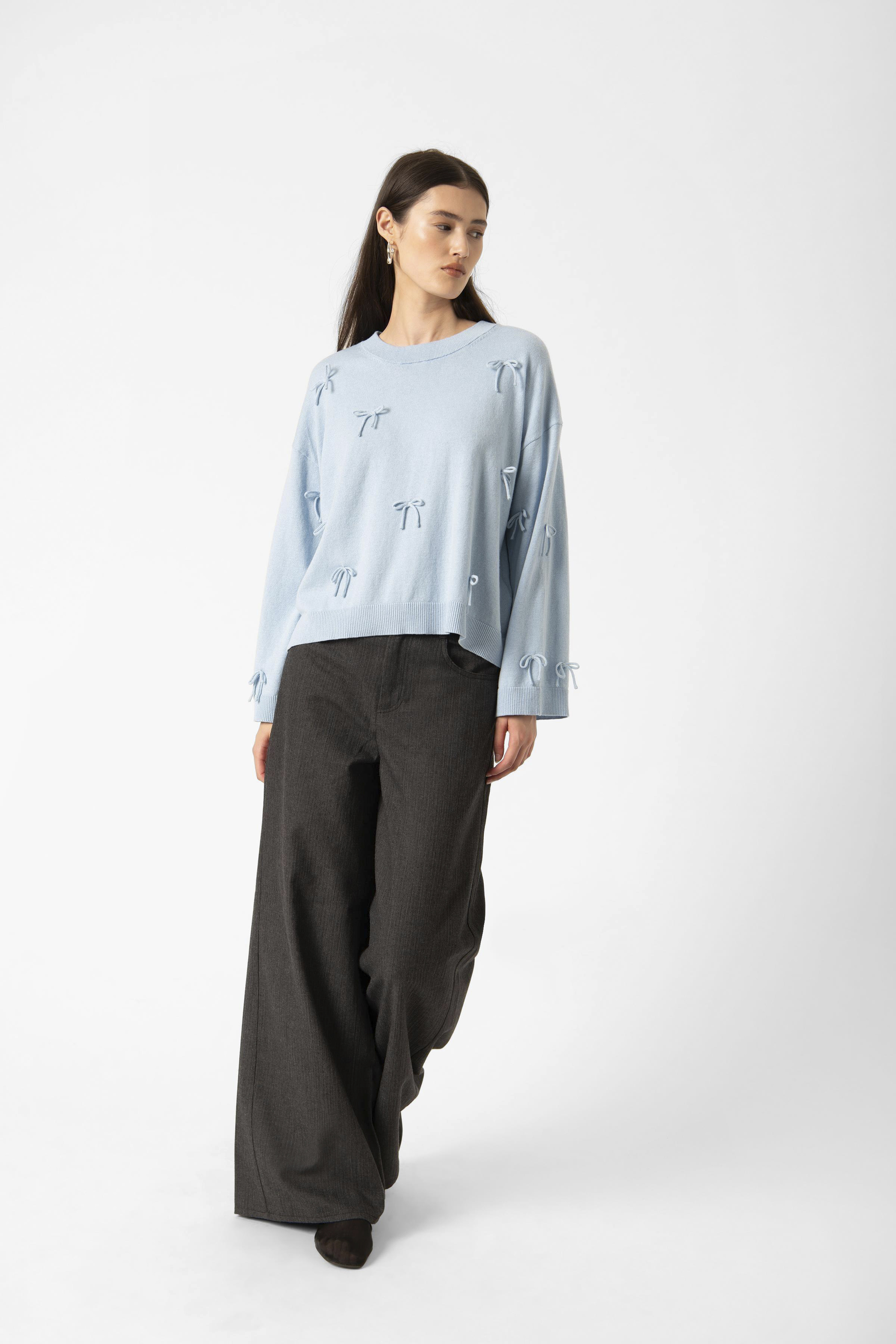 Strickpullover SLSanja Lockere Passform blue Image