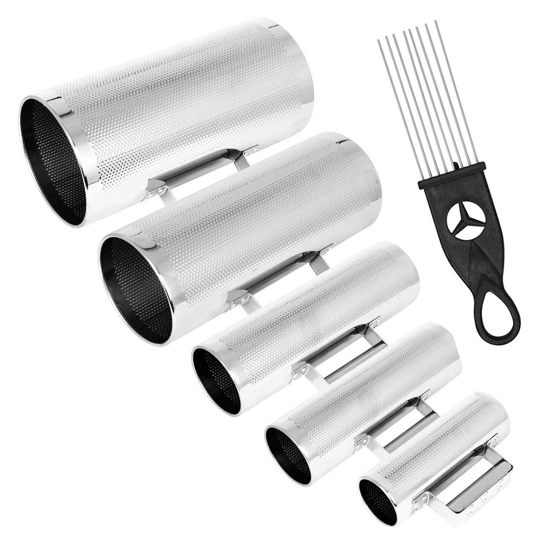 Orff Schaber Zylinder Aluminium Metall Schallschlauch Tragbare Percussion Musikinstrumente Schaber Zylinder Orff Instrumente Image