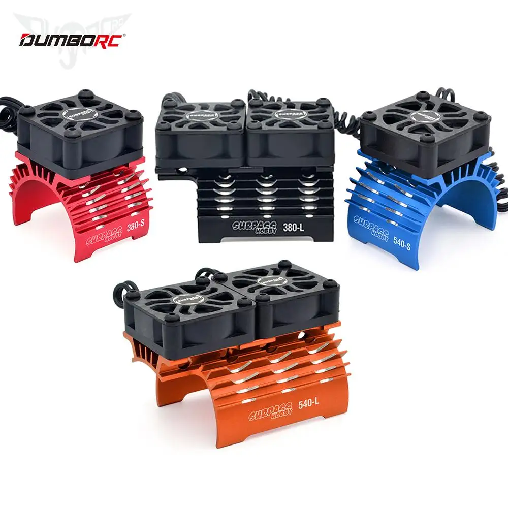 SURPASS HOBBY RC Motor Fan Cooling Fan Heatsink Metal for RC Car 1/8 1/10 1/12 Scale 380 390 540 550 Brushless Motor 28/29/36mm
