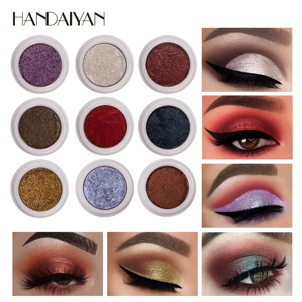 Eye Shadow Metal Chameleon Makeup Palette Mashed Potatoes Shimmer Pigment Single Color Eye Shadow Shine Diamond Shadow New Brown