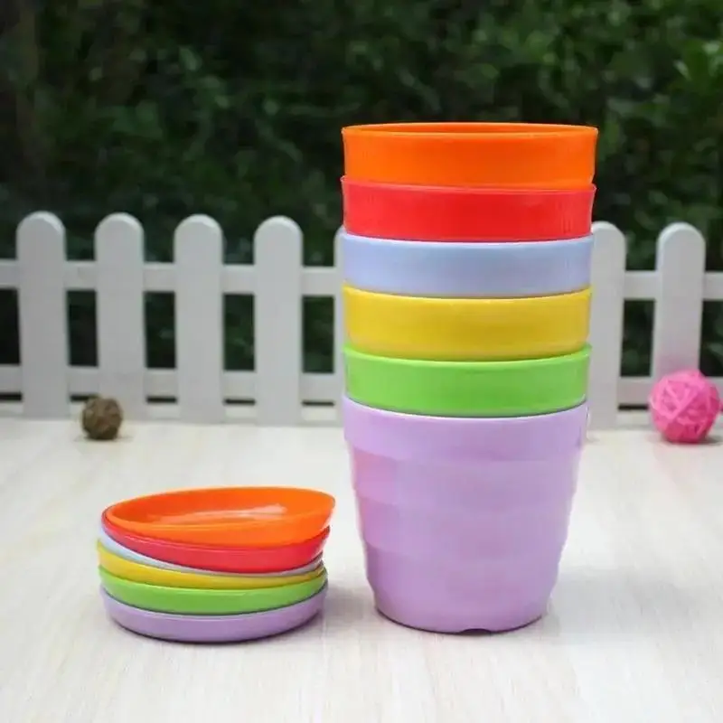 1Pcs Kunststoff Blumentopf Sukkulente Blumentopf Für Home Office Desktop Dekoration Bunte Garten Liefert Farbe Nach Dem Zufall Image