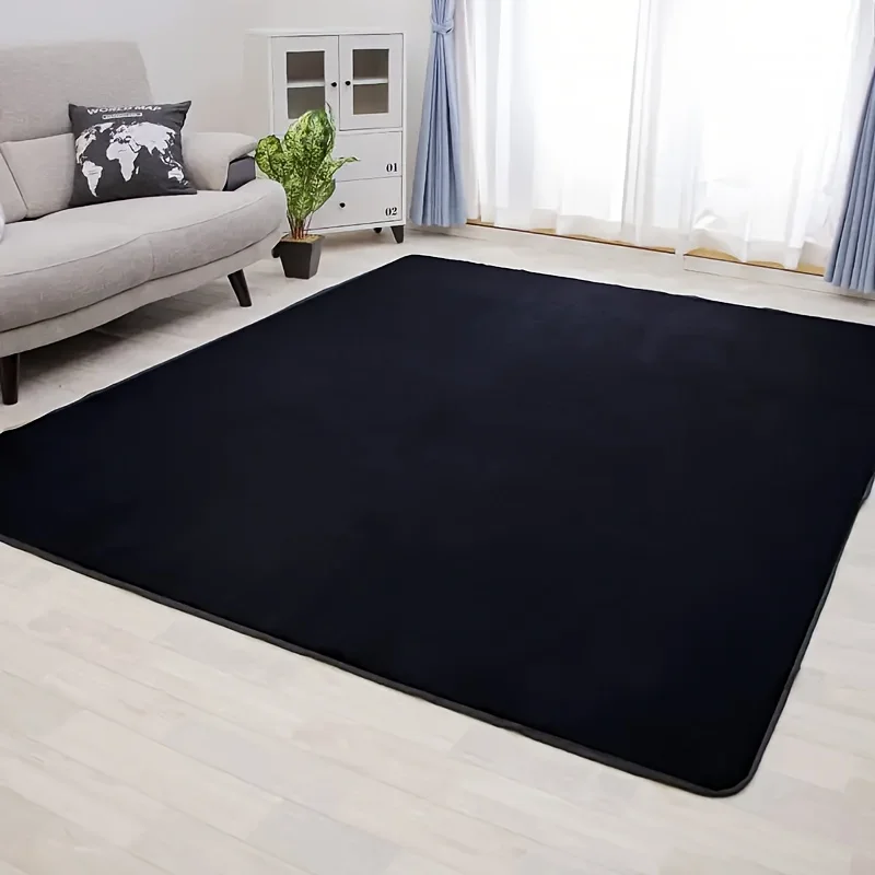 VIKAMA Teppich, Schlafzimmer, Nachttisch, Wohnzimmer, Korallenvlies, Tatami-Bodenmatte, Couchtisch-Pad, kann vollständig ausgegeben werden, Heimdekoration Image