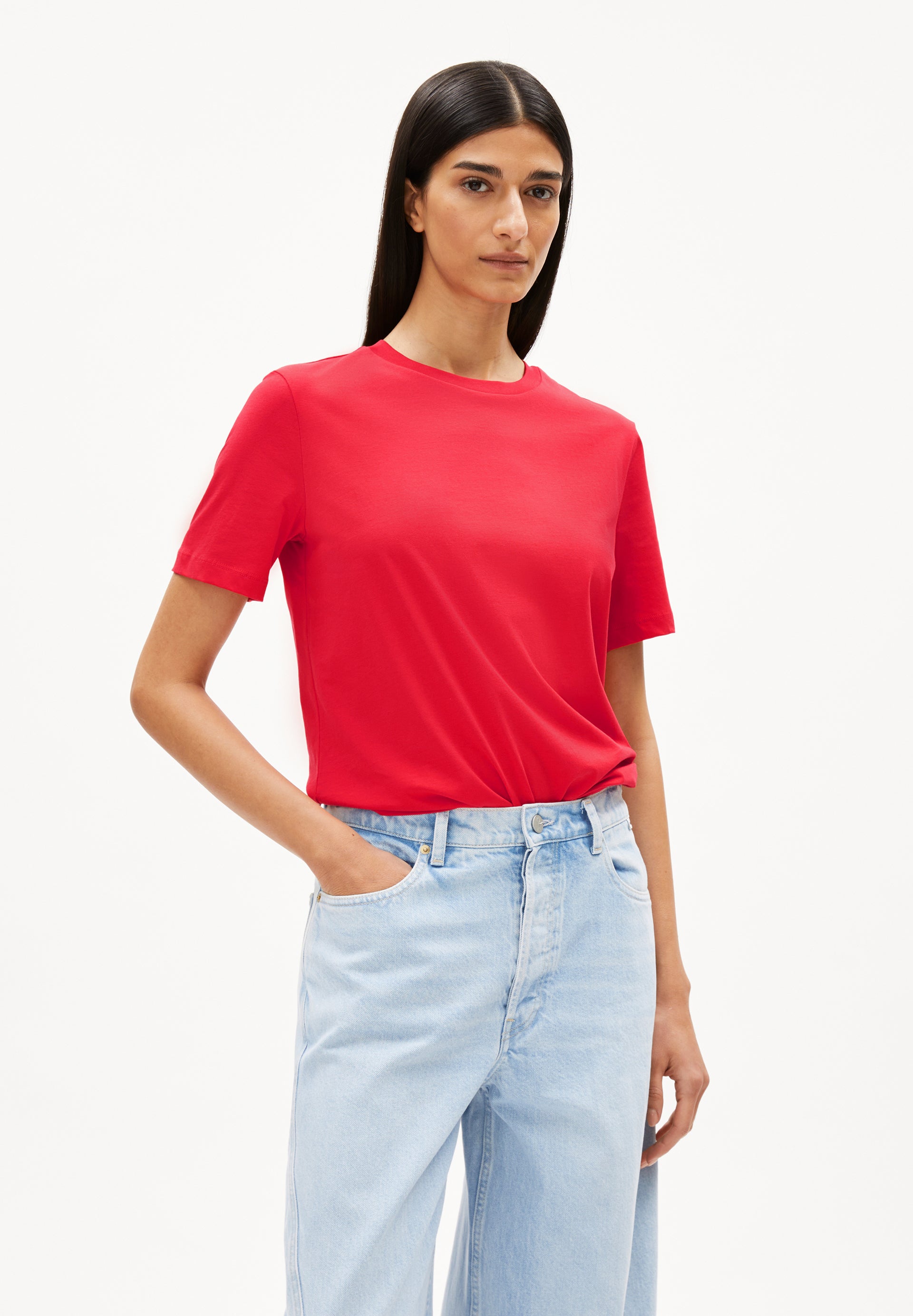LUALAA | T-Shirt aus Bio-Baumwolle - rot (M) Image