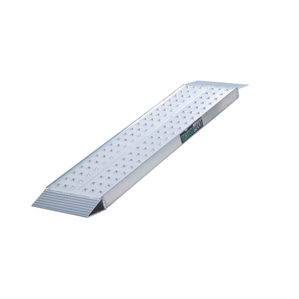 Baumarktplus TRUTZHOLM 1 x Auffahrrampe 150 x 28 cm Traglast 270 kg Alu grau gelocht Verladerampe Image