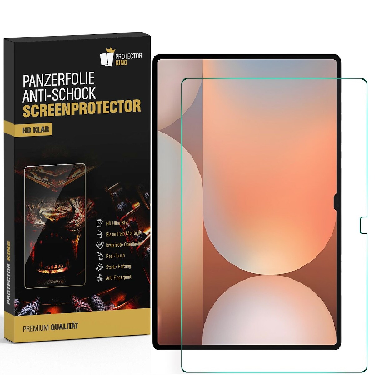 4x Panzerfolie für Samsung Galaxy Tab S10 FE Anti-Shock HD klar Displayschutz Schutzfolie Screen-Protector, Anti Stoß, Anti-Kratz, Anti-Schmutz Image