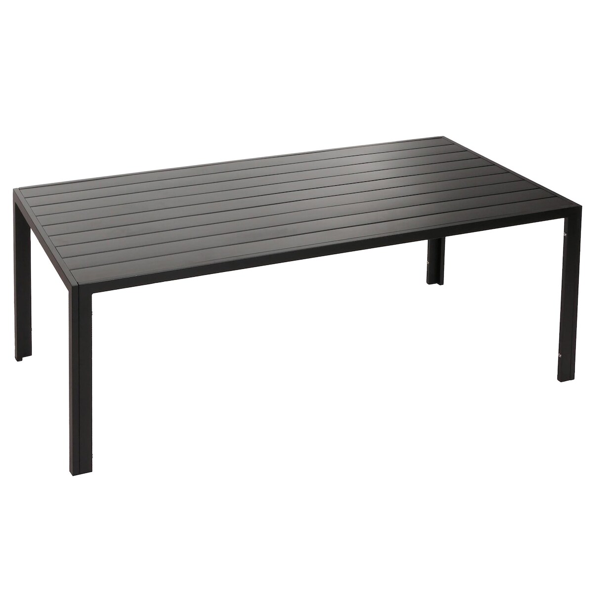 CHEFGASTRO Alu-Esstisch HxBxT 73x180x80cm wetterfest Anthrazit Tisch Bistrotisch Gartentisch Balkontisch Image