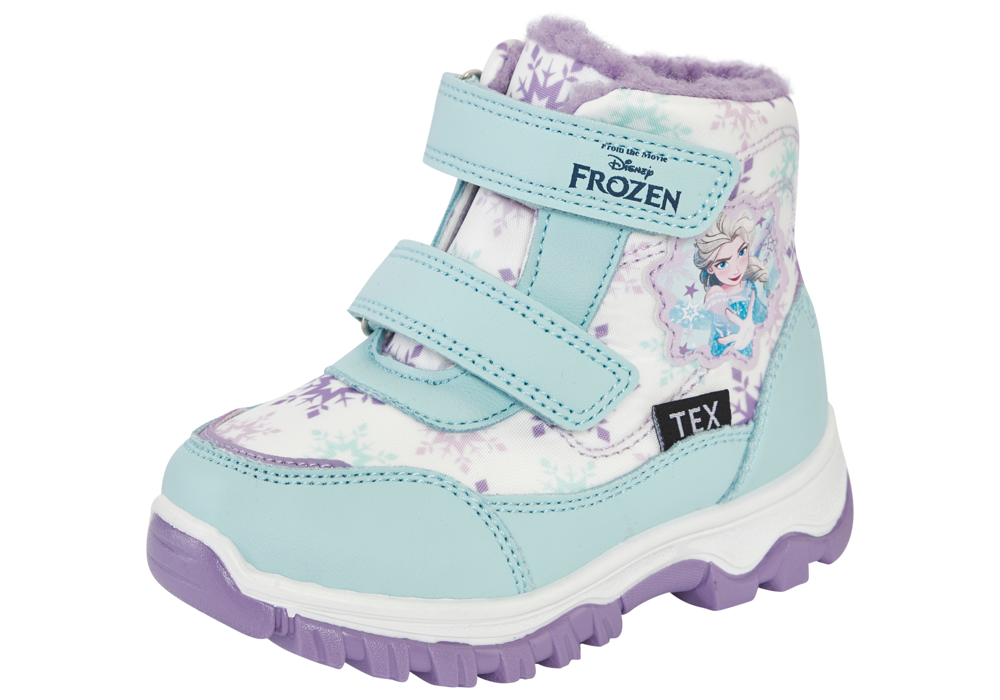 Winterboots DISNEY "FROZEN", Jungen, Gr. 33, lila, Synthetik, Textil, Schuhe Winterboots, Winterschuhe, Winterstiefel, Snowboots, wasserdicht & gefüttert