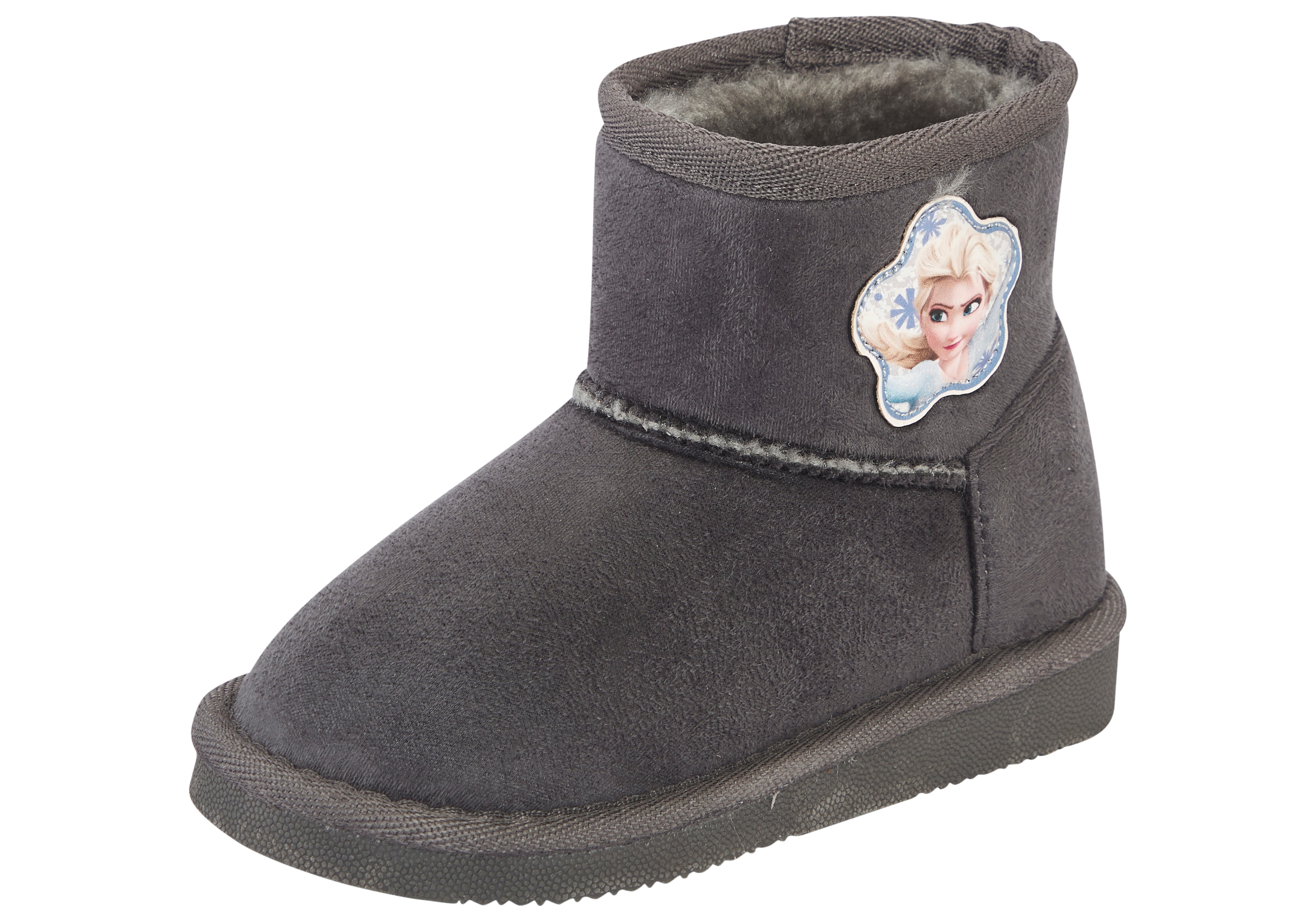 Schlupfboots DISNEY "FROZEN", Mädchen, Gr. 29, grau, Textil, Schuhe Schlupfboots, Winterschuhe, Winterboots, Snowboots, Schlupfstiefel, gefüttert