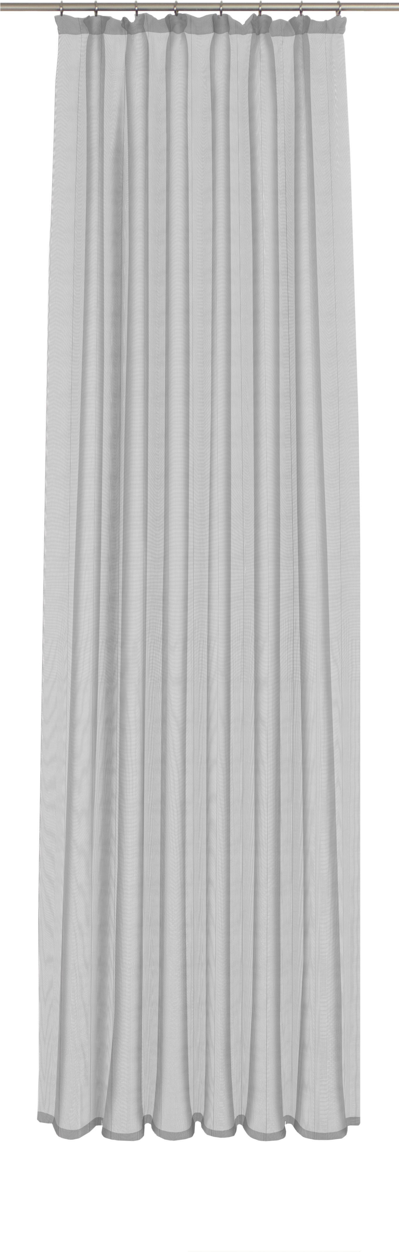 Gardine WIRTH "Chiara" Gr. 9, grau, B:450cm H:225cm, Jacquard, Polyester, Gardinen Image