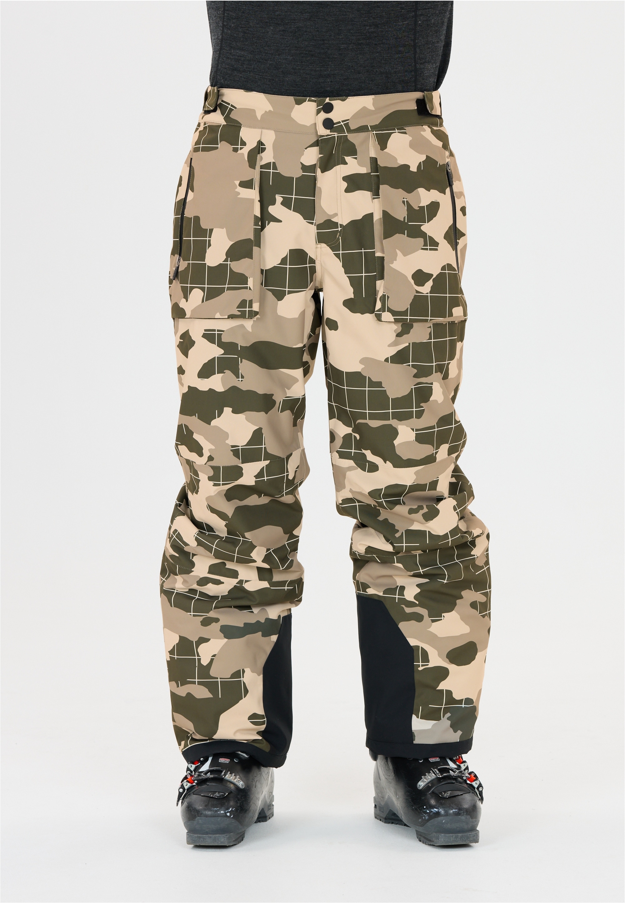 Skihose SLOPE "Killy", Herren, Gr. S, US-Größen, dunkelgrün, 100% Polyester, bedruckt, lang, Hosen, mit wasserdichter Membran und getapten Nähten Image