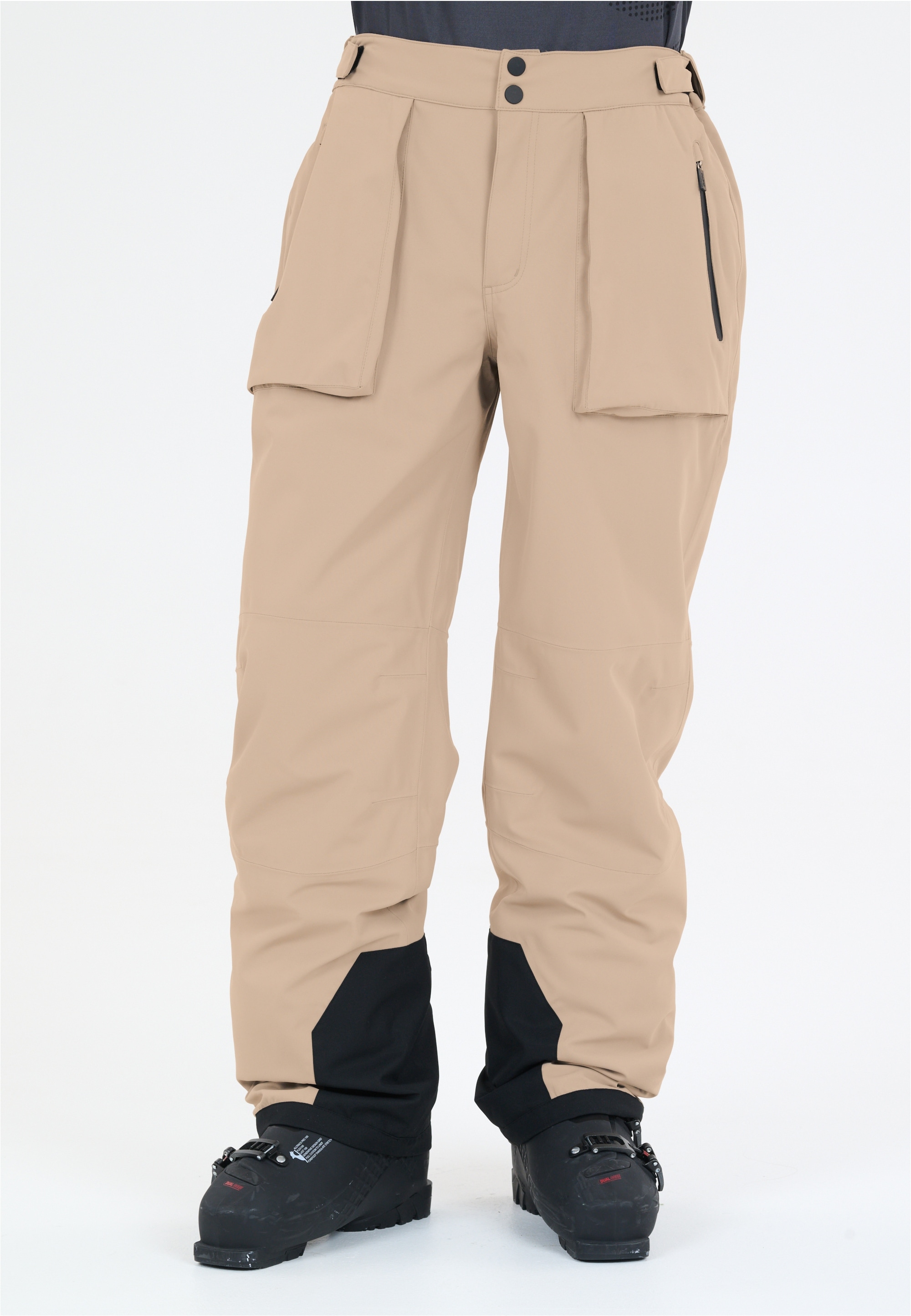 Skihose SLOPE "Killy", Herren, Gr. S, US-Größen, beige, 100% Polyester, unifarben, lang, Hosen Skihose, aus wetterfestem und atmungsaktivem Material