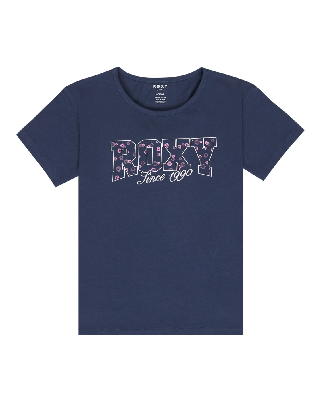 T-Shirt ROXY "Night", Mädchen, Gr. 10(140-148cm), vintage indigo, 100% Baumwolle, Shirts T-Shirt