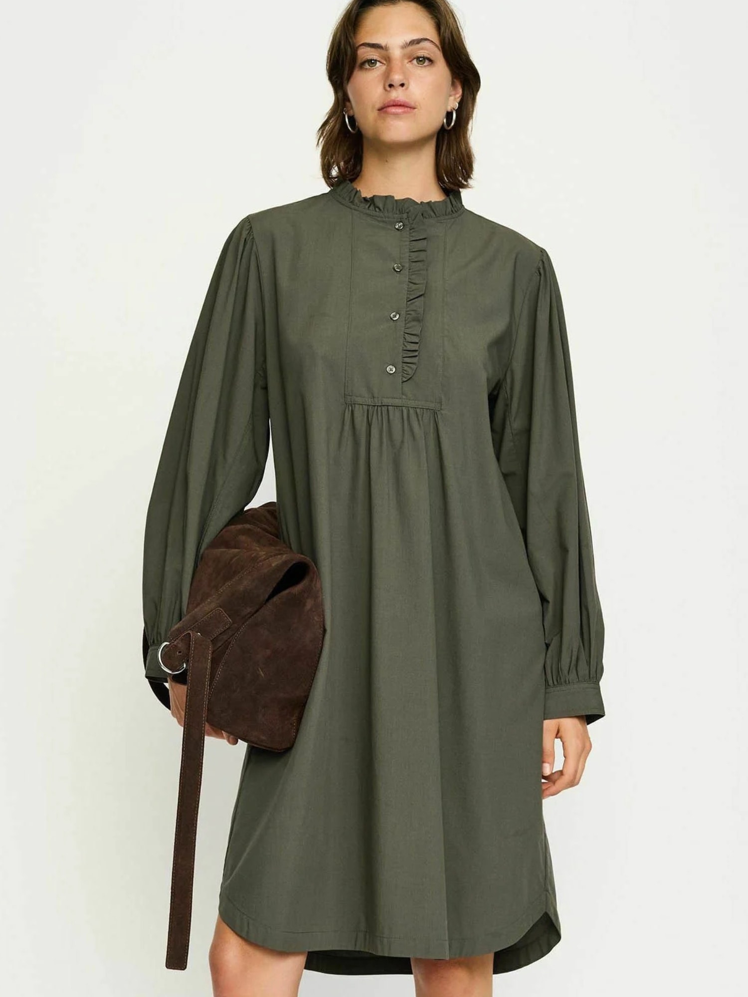 Jerseykleid SOFT REBELS "Soft Rebels Dress SRTiffany", Damen, Gr. XS, Normalgrößen, 715 chimera, Obermaterial: 50% Modal, 50% Baumwolle, Kleider Image