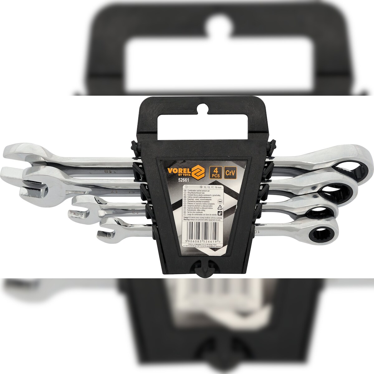 TRIZERATOP Ratschen Maulringschlüssel-Satz 10-19mm 4-teilig Image