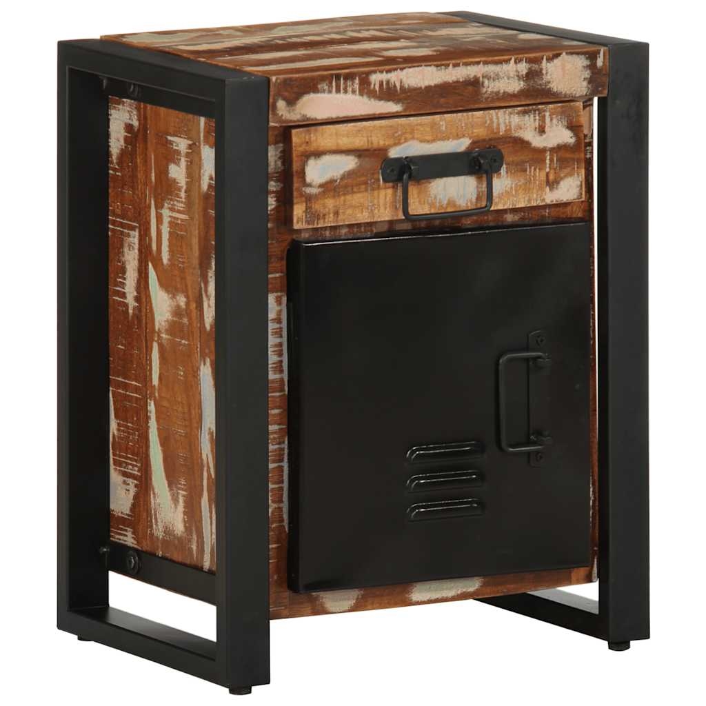 vidaXL Nachttisch Mehrfarbig 40x30x50 cm Altholz Massiv Image