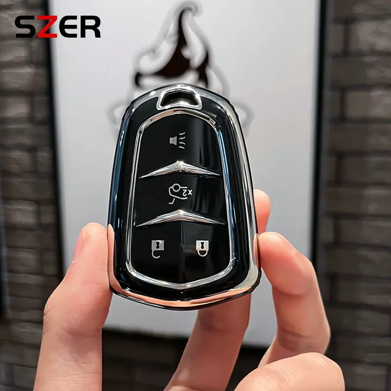4 5 Tasten Mode Auto Smart Remote Key Case Cover Shell für Cadillac ats xts xt5 xt4 ct6 xt6 cts dts esv sts elr Zubehör Image
