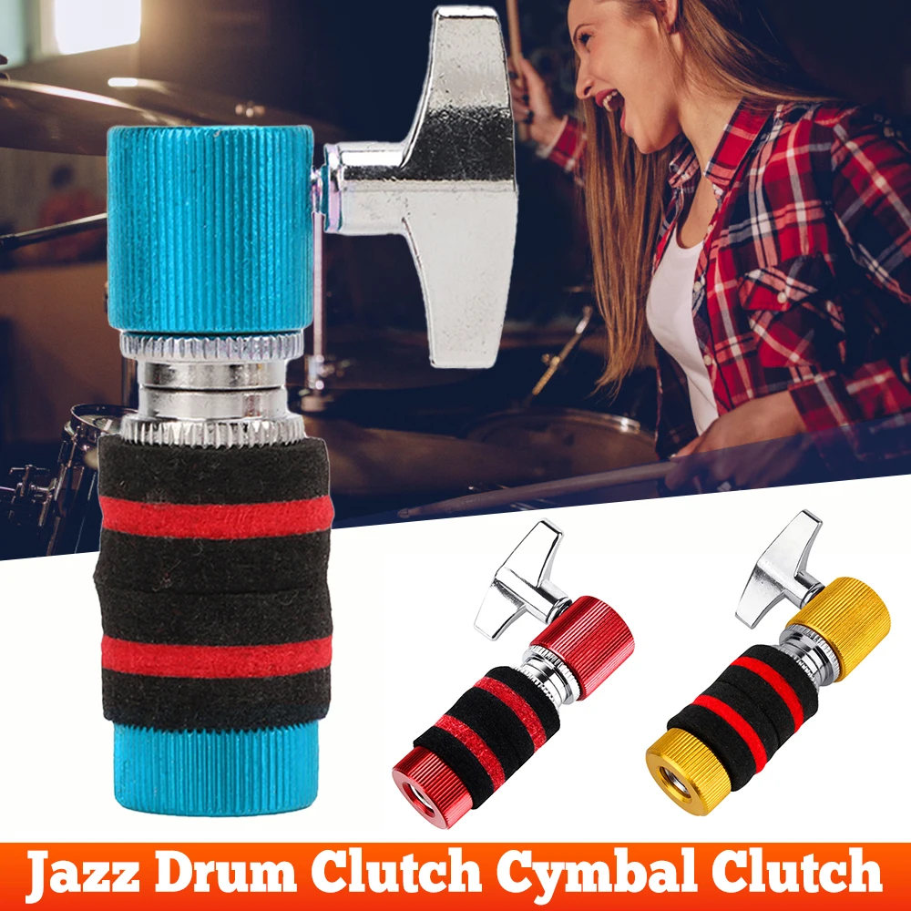 Jazz Drum Clutch Beckenkupplung Weiches Filzpolster Jazz Drum Hi-Hat Beckenkupplung Ständer Pfosten Ersetzen Sie das Musikinstrumentenzubehör Image