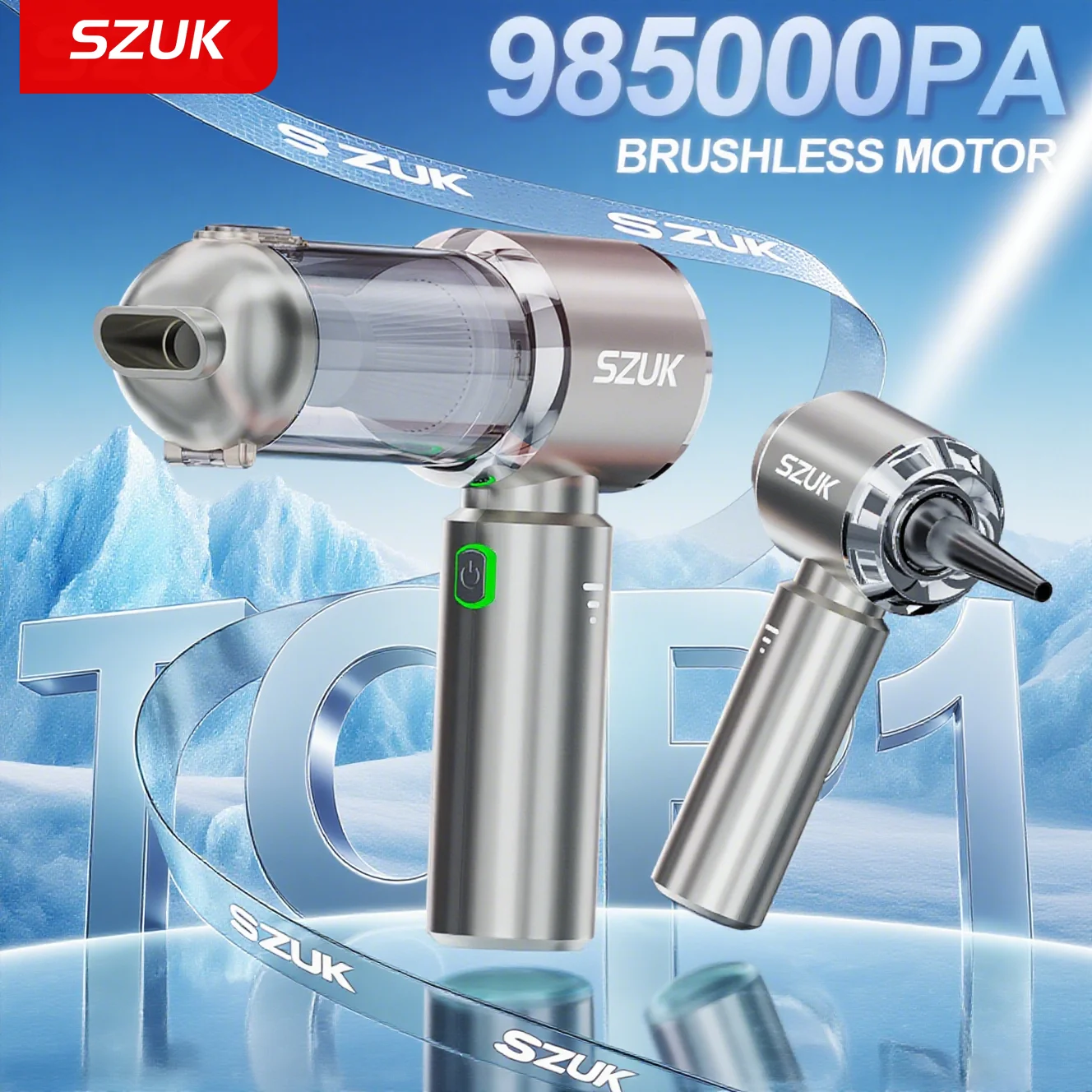 SZUK 985000Pa Mini aspirateur de voiture sans fil nettoyeur à main Machine de nettoyage fort puissant aspirateur Portable pour voiture aspirateurs sans fil aspirateur pour voiture aspirateur voiture