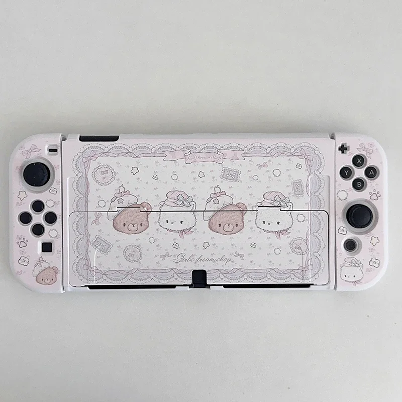 Hülle für Switch Lite/Oled Split Hard Schutzhülle Gaming Zubehör für Nintendo Switch Controller Joy-Con Anime Soft Cover Image