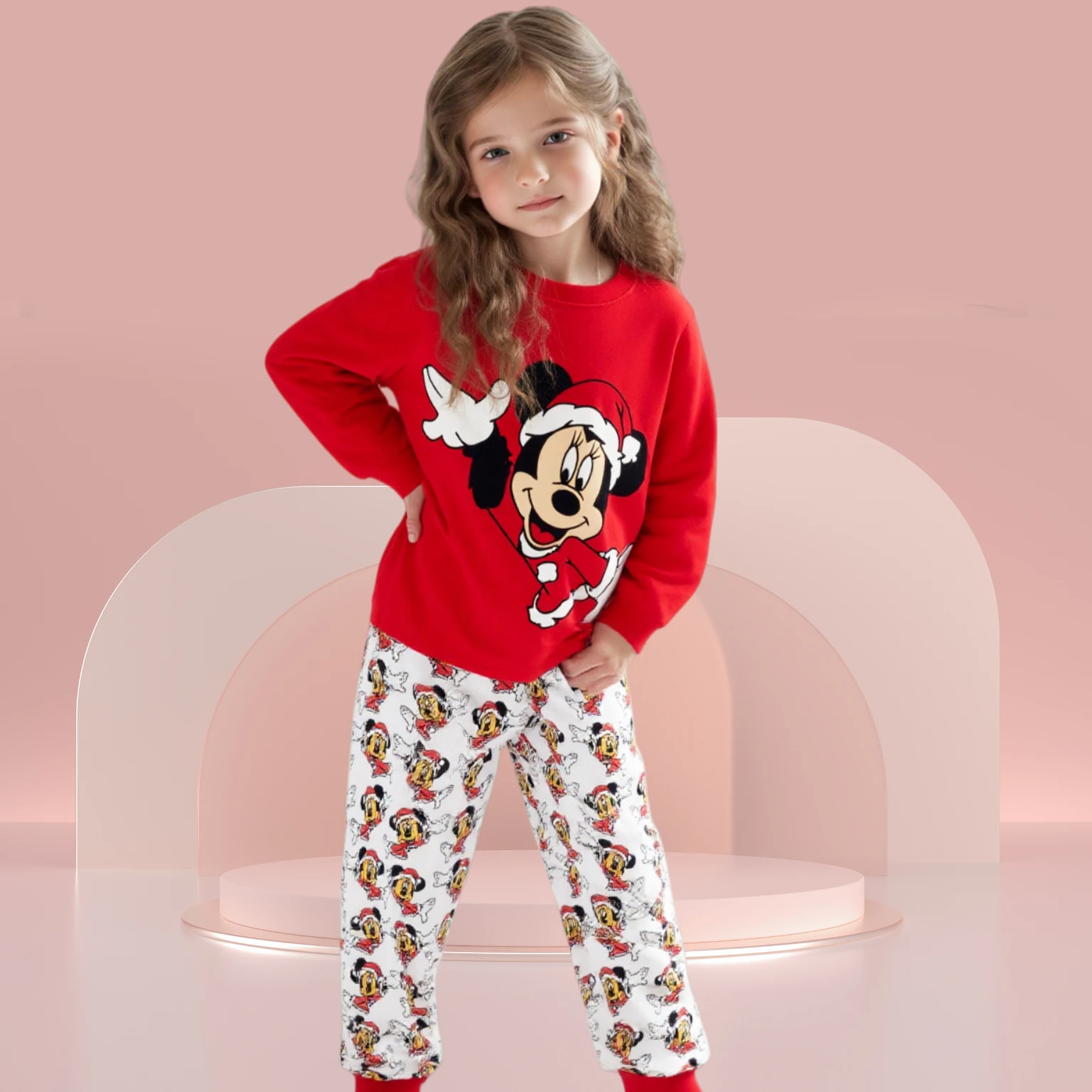 Printemps automne vêtements pour enfants garçons noël Mickey vêtements de nuit de dessin animé vêtements enfants Pyjamas ensemble bébé filles cotonPyjamas