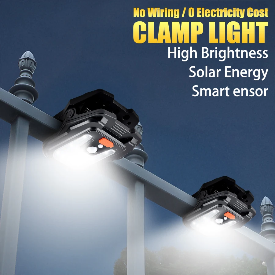 Hochhelle Solar-Wandleuchte mit Bewegungserkennung, wiederaufladbare, wasserdichte LED-Typ-C-Laterne für den Außenbereich für Garten, Balkon, Treppenhaus