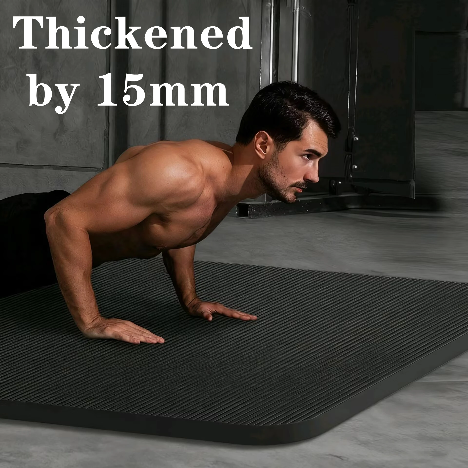 15MM Thick Yoga Mats Anti-slip Sport Fitness Mat for Exercise Yoga and Pilates Gymnastics Fitness Equipment Rubber Sports Mat