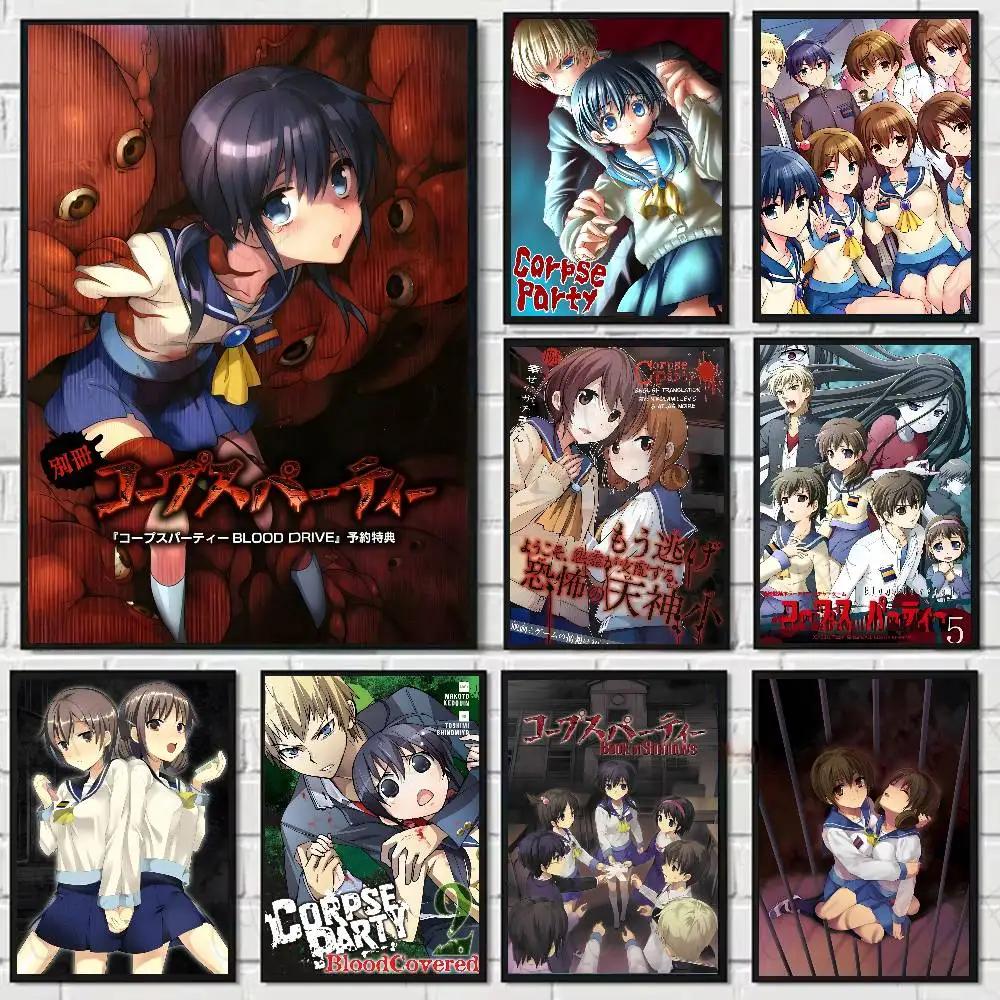Anime C-Corpse Party Poster HD Kunst klebrige Wand wasserdicht Zuhause Wohnzimmer Schlafzimmer ästhetische Dekoration Image