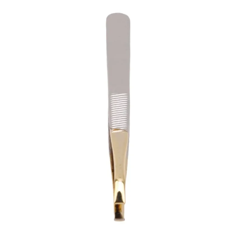 1PCSTweezers Gesichts Haar Entfernung Clip Edelstahl Flache Schräg Spitze Augenbraue Wimpern Make-Up Pinzette Schönheit Werkzeuge Augenbraue Image
