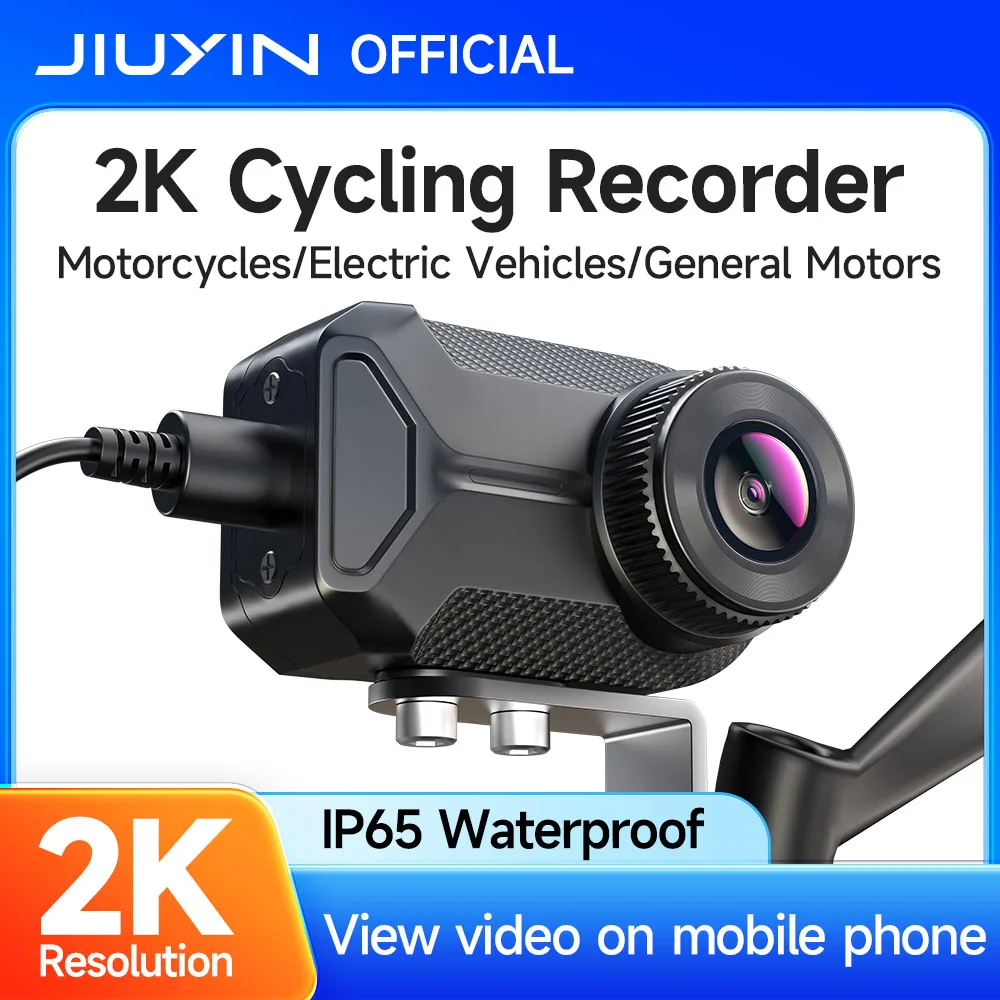 JIUYIN 2K WiFi Moto DVR Full Body Impermeabile Dash Cam Videoregistratore per Veicoli Elettrici Telecamera Motore Universale