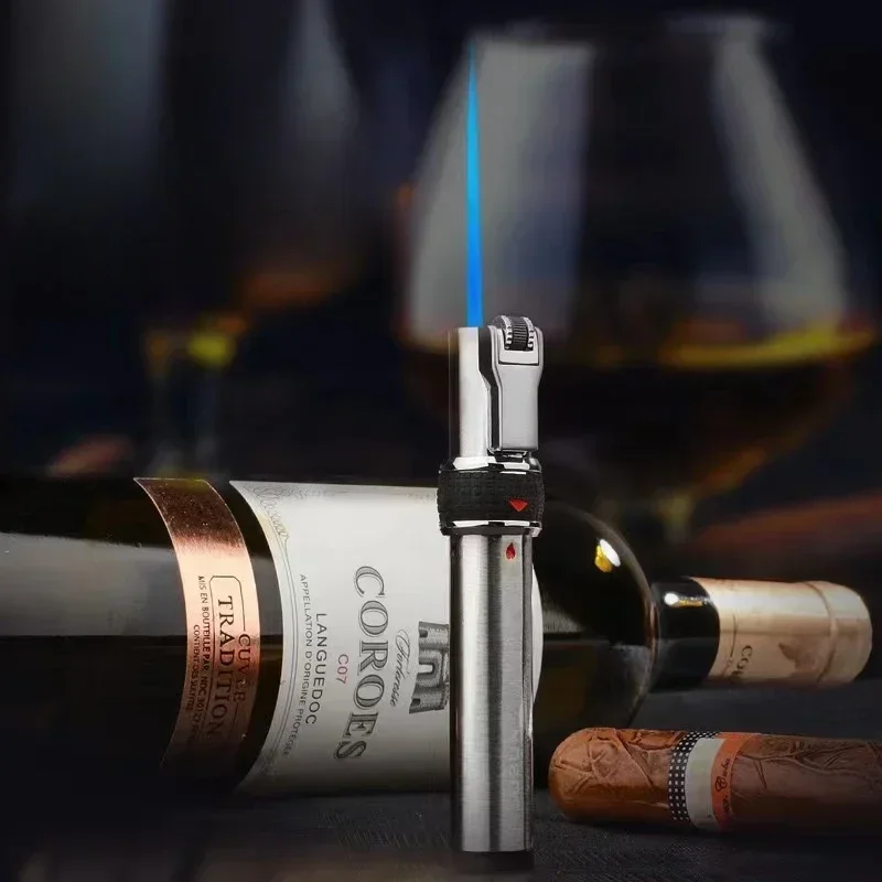 Neues JOBON Jet Flint Feuerzeug, winddicht, Gasbrenner, aufgeblasenes Butan, Metall, Schleifscheibe, Feuerzeug, Weihnachtsgeschenk für Männer Image