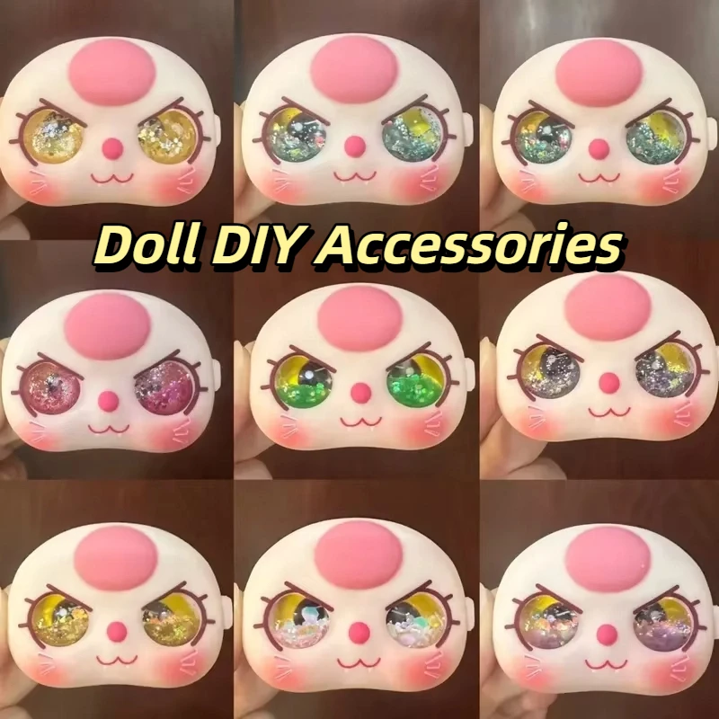Handgemachte DIY Puppe Auge Zubehör Für 100 cm Baby Drei Gesicht Shell Mit Fließenden Sand Macaron Auge Perlen Puppe Machen liefert Image