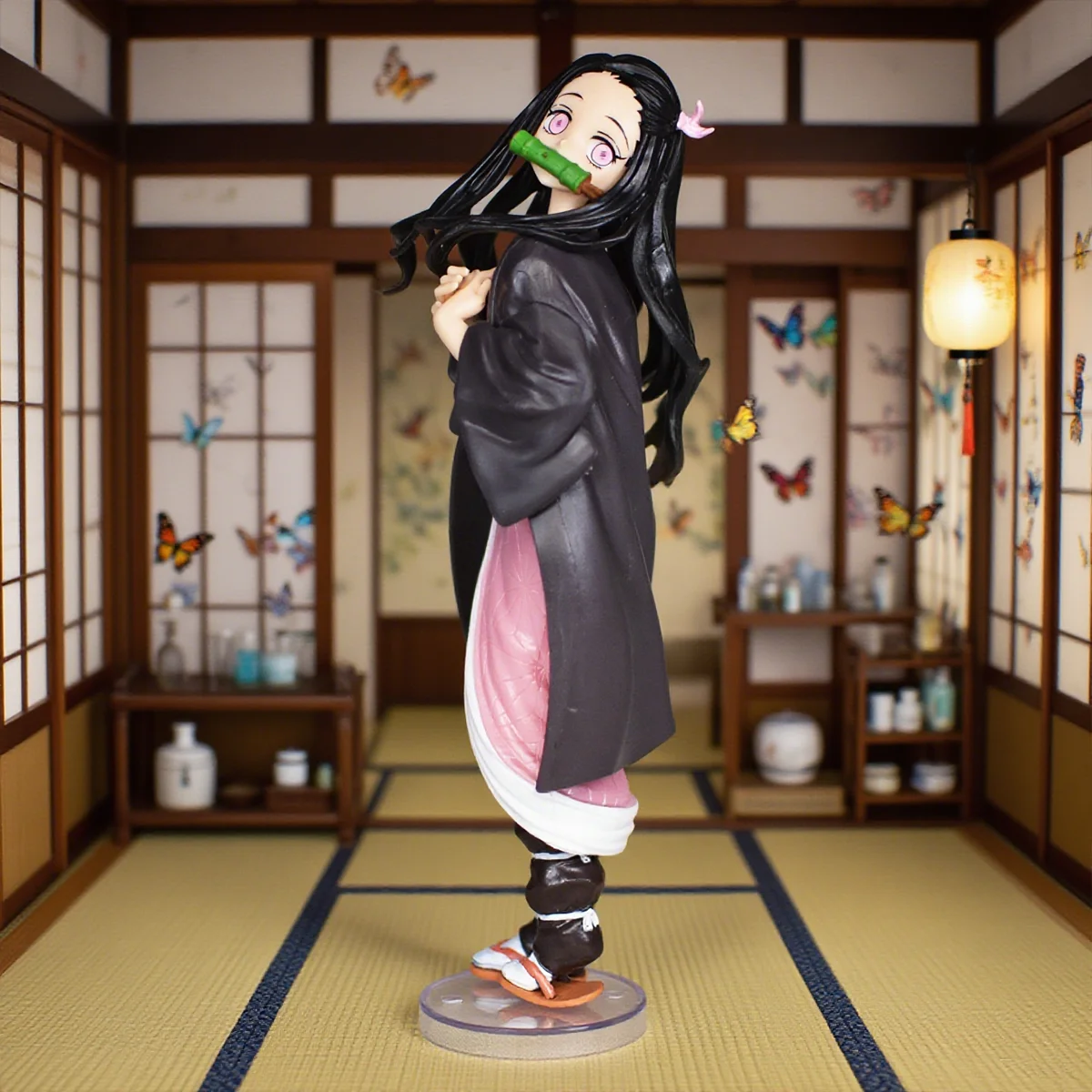 22 cm/8,7 pollici Anime Demon Slayer Figura Nezuko Figura Collezione Statua Modello Giocattolo Regalo