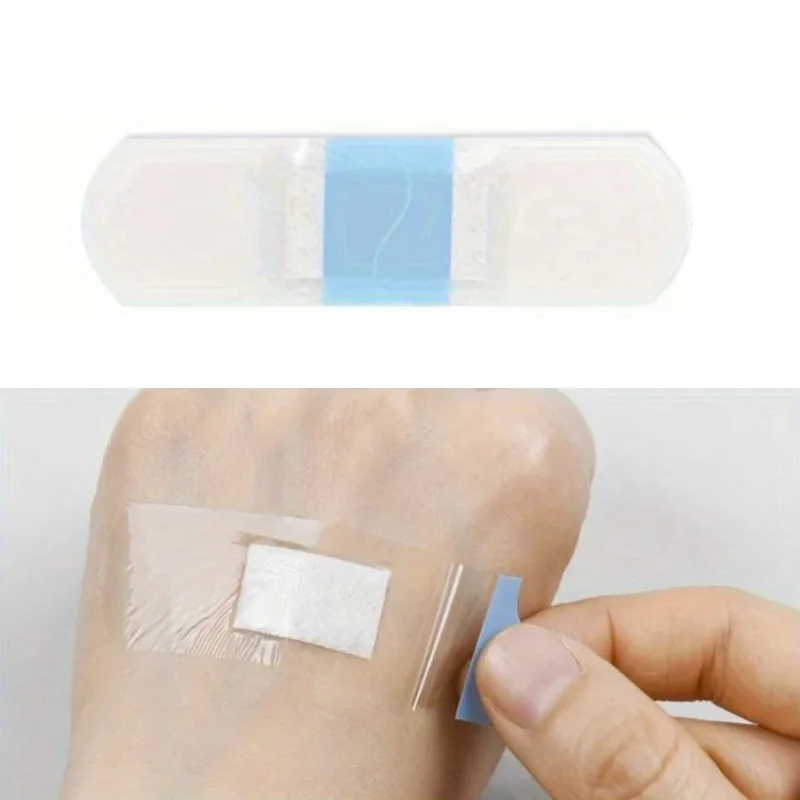 100/60/20 Stück dünne atmungsaktive PE-Bandagen, transparente Aufkleber, Outdoor-Survival-Bandagen, Haushaltsutensilien Image