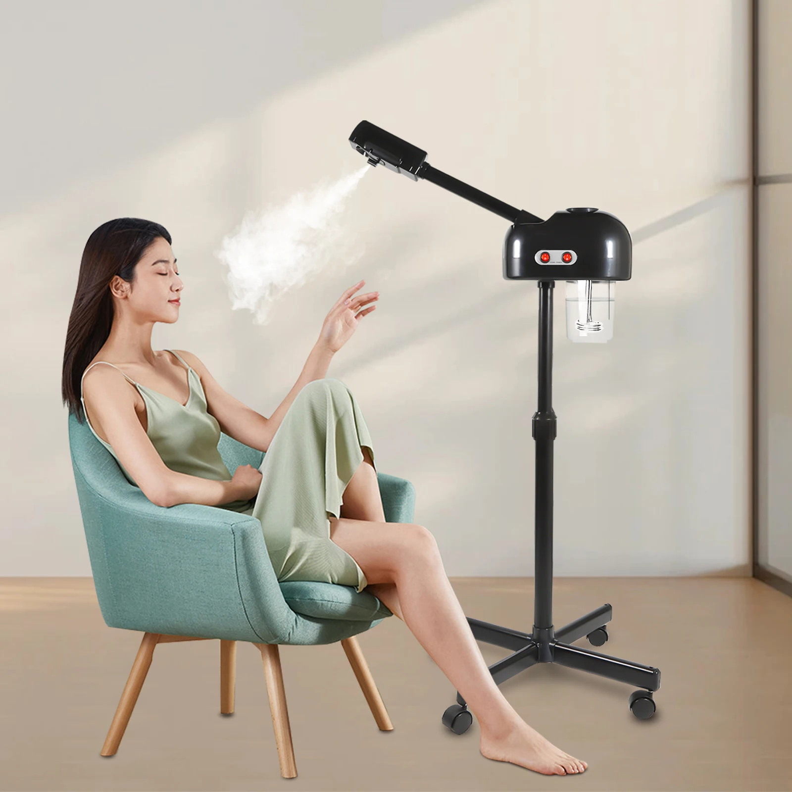 220V Schönheitssalon Dampfer Warm Nebel Luftbefeuchter für Gesicht Tiefenreinigung Verdampfer Sprayer Salon Home Spa Hautpflege Bleaching Image