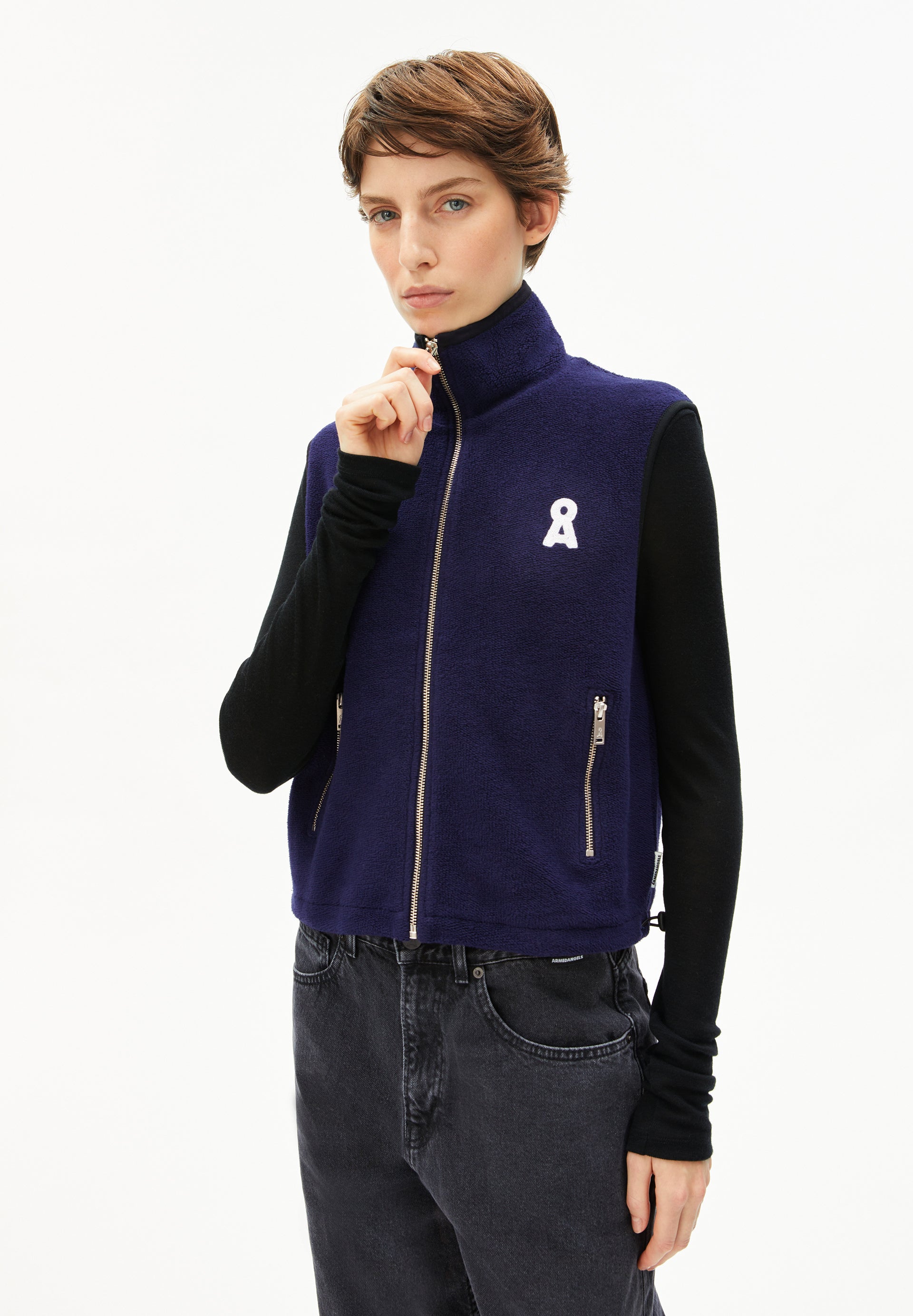 ICONIC Å KARLENAA | Jacket aus Bio-Baumwolle - blau (S) Image